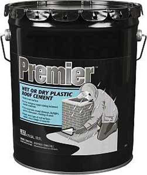 Henry Co PR350070/1 Wet/Dry Black Roof Cement 4.75 Gal Capacity