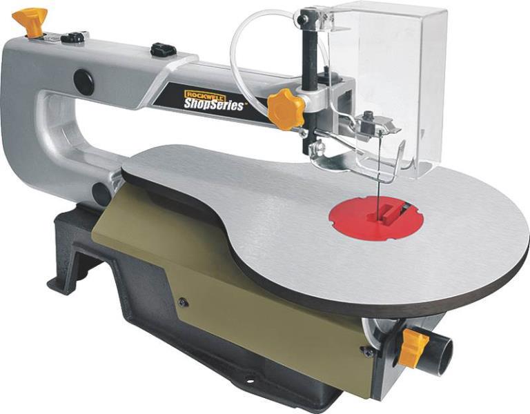 Rockwell RK7315 Corded Scroll Saw 16 In 120V 1.2 Amp 1/8 HP 3/4 In Stroke 500-1700 SPM