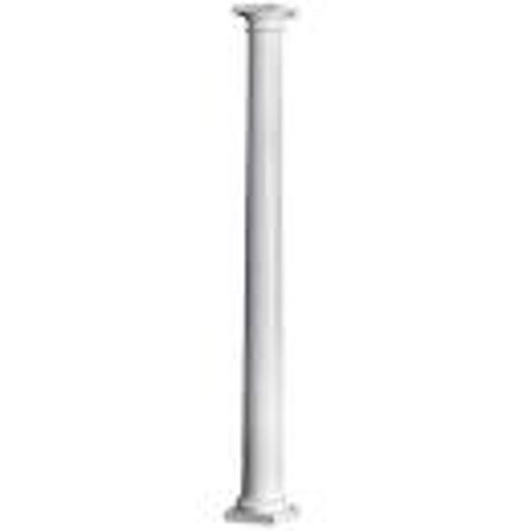 HUTTIG COLUMN ROUND PLAIN 12X10 Load Bearing Permacast with Cap and Base