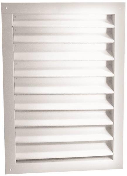 LL Building Products DA1824W Gable Vent 18X24 Aluminum Dual Louver