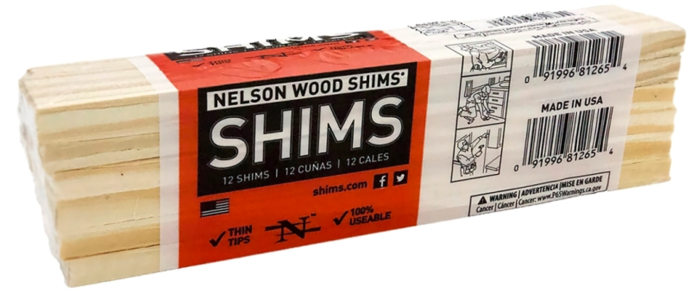 Nelson Wood Shims PHS8/12/65 Wood Shim 12 Pack 8X1-1/2 In Pine Kiln Dried