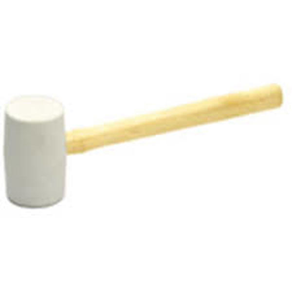 Marshalltown 15430 Rubber Mallet White Wood Handle