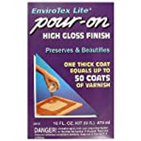 Envirotex 02016 High Gloss Finish Pour-On 16 Oz 2 Part