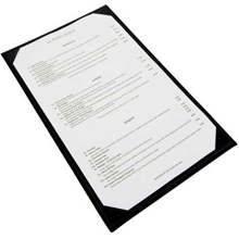 LMS-814BK Single View Menu Cover