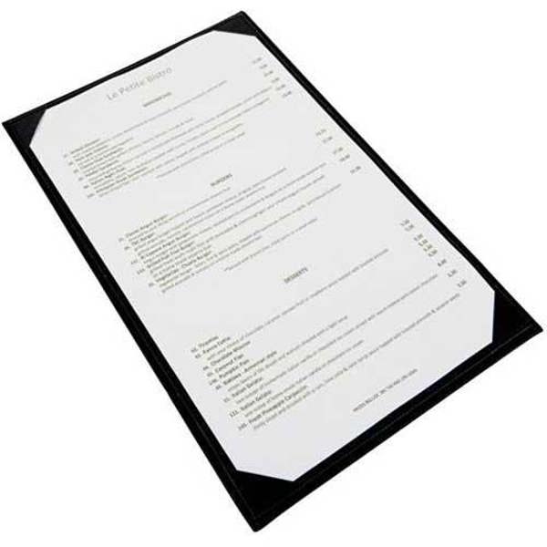 Winco LMS-814BK Single View Menu Cover