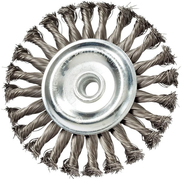Mercer Abrasives 186510 Wire Knot Wheel 4x1/2x5/8 Carbon Steel