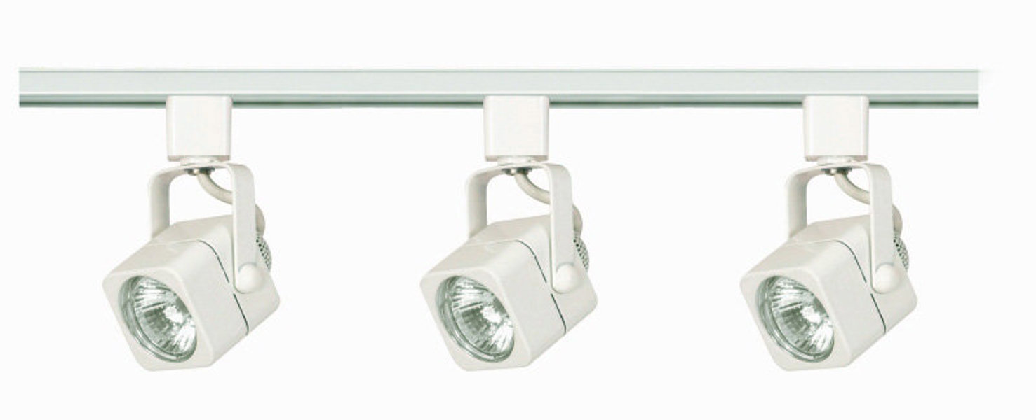 Satco TK345 Square Track Kit 3 Light 4 Ft White