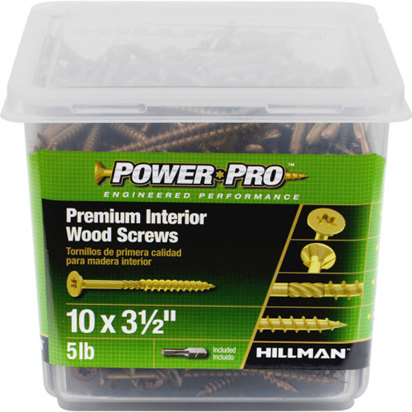 Hillman Group 48593 All Purpose Screw 10X3 1/2 In 5 Lb Pack