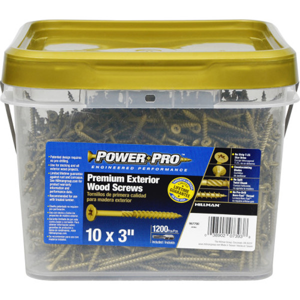 Hillman Group 967790 Ceramic Screw 10 X 3 In 1200 Count