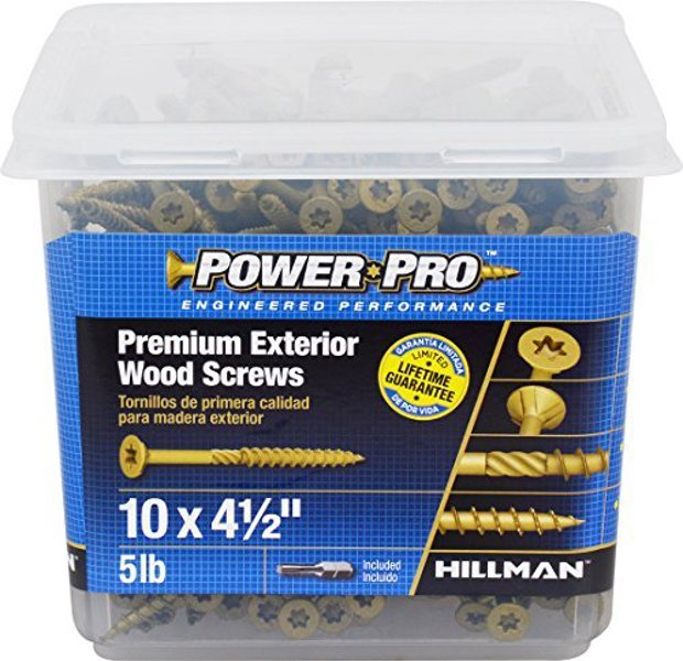 Hillman Group 48616 Premium Exterior Wood Screw 10 X 4 In 5 Lb