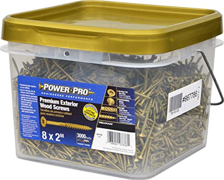 Hillman Group 967786 Wood Screw 8X2 Star Drive Ceramic Coated Outdoor