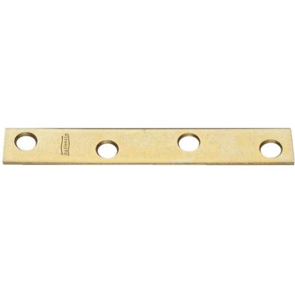 National Hardware N191-056 Mending Brace 4x5/8 In Gauge Steel Brass Screw Mounting