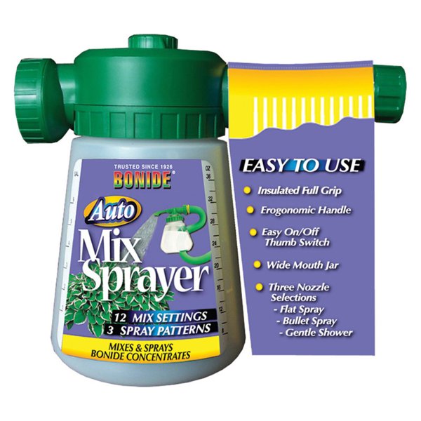 Bonide Products 051 Hose End Auto Mix Sprayer 12 Inch