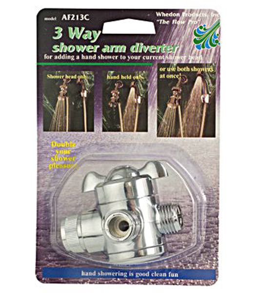 Whedon Products AF213C 3-Way Shower Arm Diverter Chrome