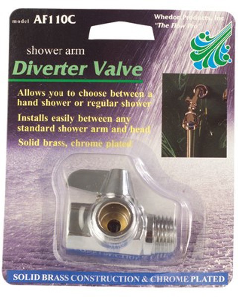 Whedon Products AF110C 2-Way Shower Arm Diverter Solid Brass Chrome Plated