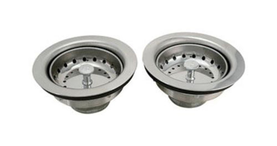 Plumb Pak K5414-2 Basket Strainer With Fixed Post Stainless Steel