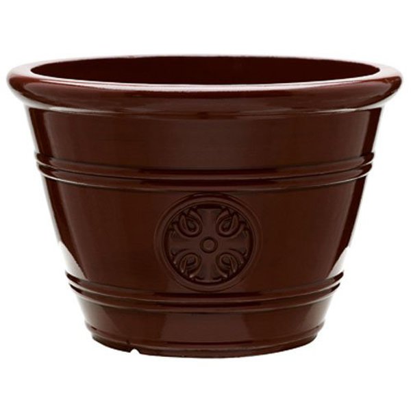 Southern Patio HDP-019299 Modest Planter 12 In Oxblood