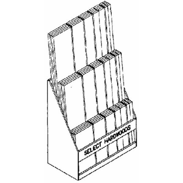 WADDELL MFG CO PB19435 Poplar Board 1 In X 4 In X 8 Ft