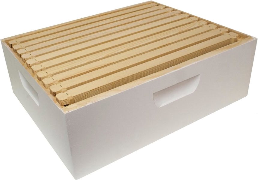 Harvest Lane Honey LLC WWBCM-102 Bee Hive Box Medium Frame White