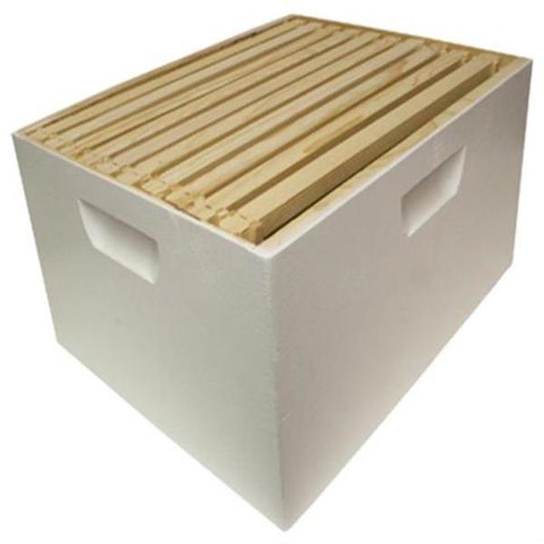 Harvest Lane Honey LLC WWBCD-101 Deep Bee Hive Brood Box with Frame White