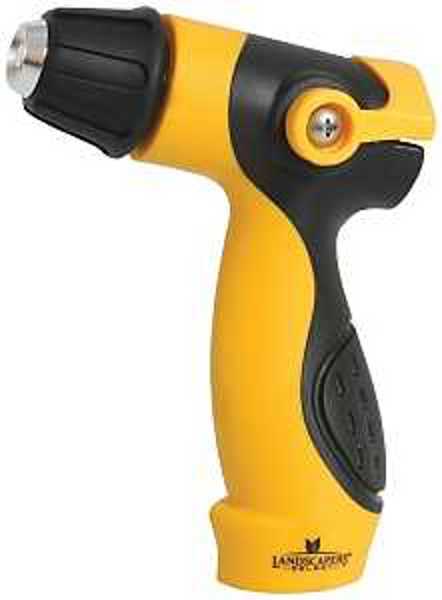 Landscapers Select RR-15432 3-Way Adjustable Hose Nozzle Female Metal Yellow