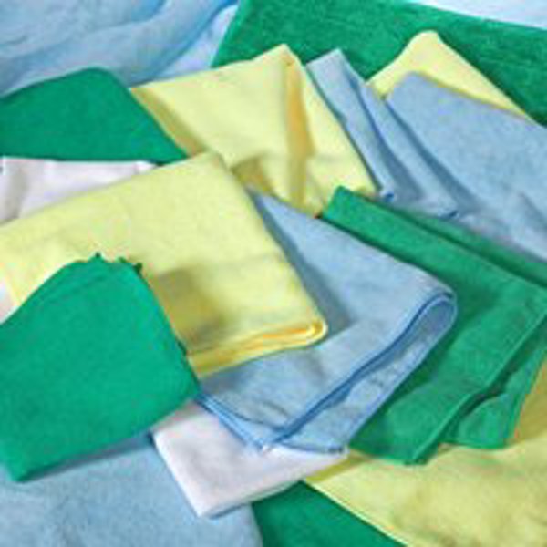 Vulcan MFMP12YLW Microfiber Cloth 12x12 Yellow Soft and Absorbent Ideal for Cleaning
