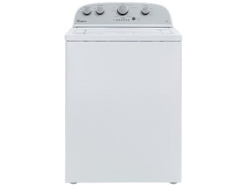 Whirlpool 1CWTW4815EW Top Load Washer 3.5 Cu Ft Capacity 16 Kg 10 Cycle HE Slim Agitator Exclusive EverSteel Basket