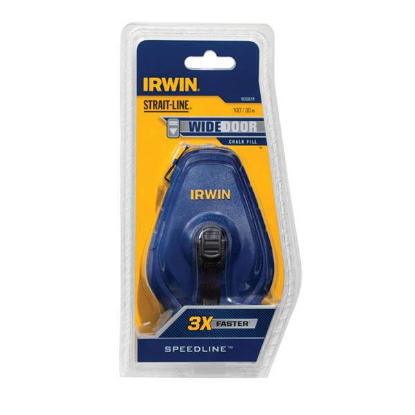 Irwin Industrial 1932874 Chalk Line Reel 100 Ft 3:1 Gear Ratio