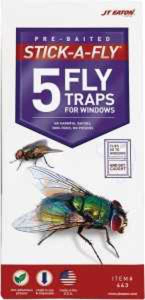 J.T. Eaton 443 5 Pack Stick-A-Fly Fly Trap
