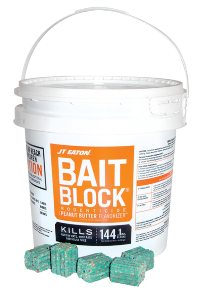 J.T. Eaton 709PN Bait Block 9 Lb Molasses and Peanut Butter Solid Pail