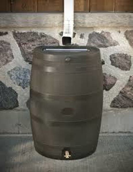 RTS COMPANIES US INC 55100009005600 Rain Barrel 50 Gal Wood Brown
