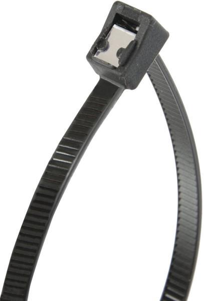 GB-Gardner Bender 46-314UVBSC Black Cable Tie 4 In Double Lock Self Cutting Nylon UV