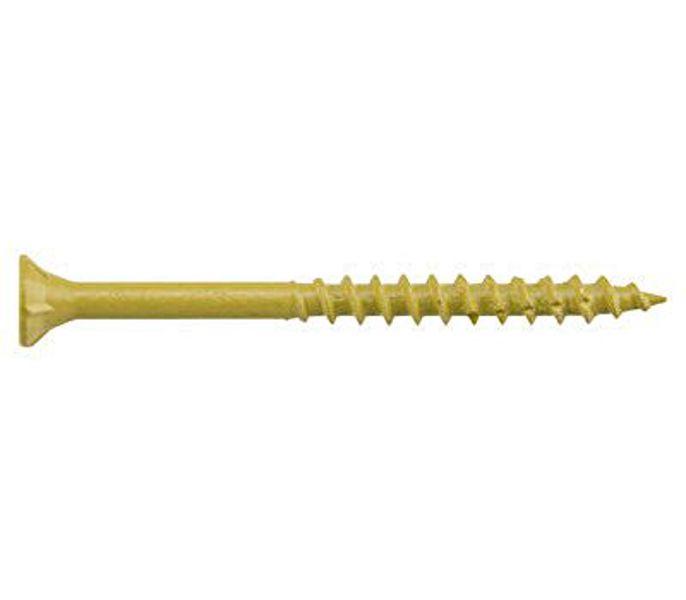 Hillman Group 48418 Wood Screw 3 In #10 Tan Star Drive Flat Head Deck Plus 1 Self-Drilling Ceramic 1 Lb