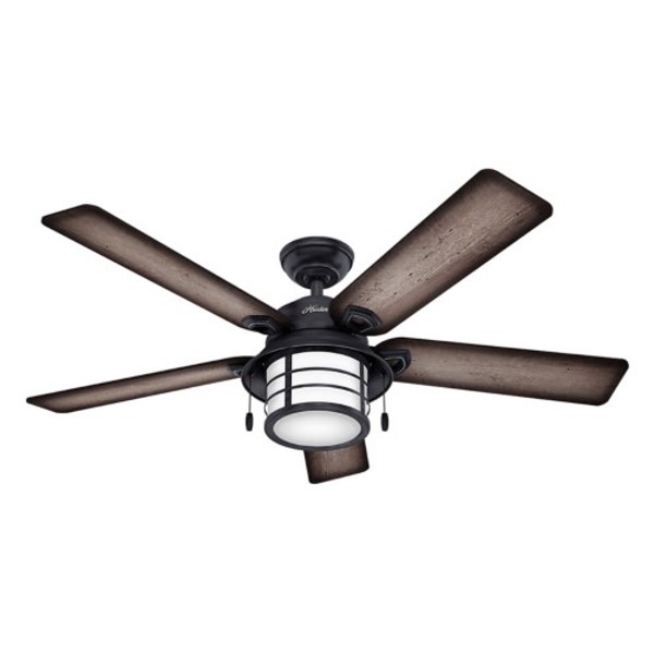 54KEY Hunter Fan Company 59135 Key Biscayne Ceiling Fan 54 In Weathered Zinc