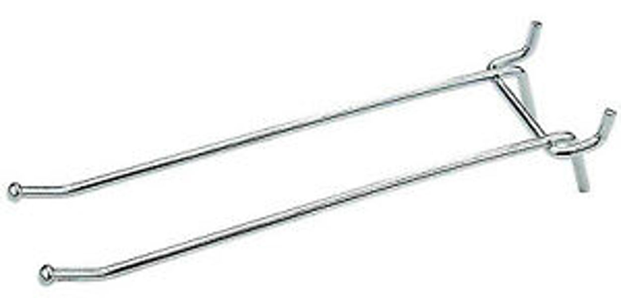 National Hardware N180-038/V2311 Peg Hook 4x2 Steel Zinc 6x1/8x1/4 Opening