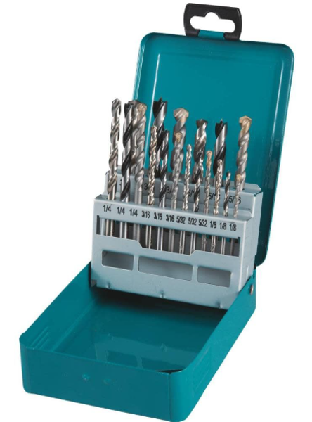 Makita Tools D-59178 Assorted Metal Drill Bit 18 Piece Set