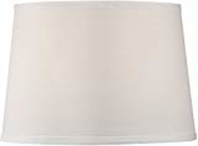 Dolan Designs 160010 Medium Barrel Lamp Shade 9 In White Linen Hardback