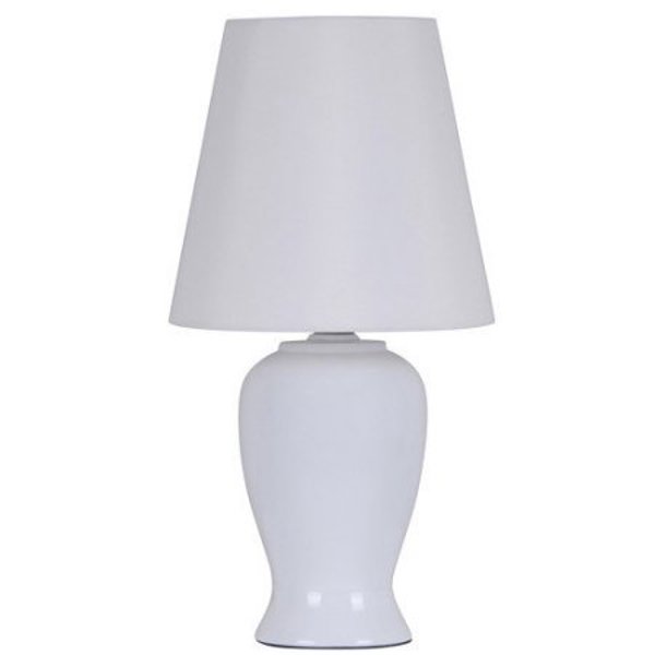 Evolution Lighting 18490-006 Table Lamp 12.5 In Ceramic White