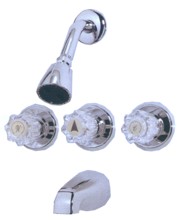 222-215 Tub Shower Faucet Non-PB Three Handle