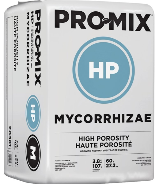 Premier Horticulture 20381RG Pro Mix Mycorrhizae Fertilizer 3.8 Cu Ft 60 Lb High Porosity Blond Perlite