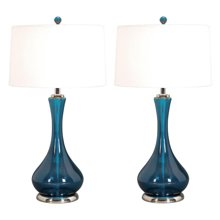 68915 28 In Glass Table Lamp