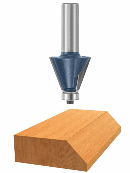 BOSCH 85299M Carbide Tipped Chamfer Bit 1-9/32 In 22.5 Degrees