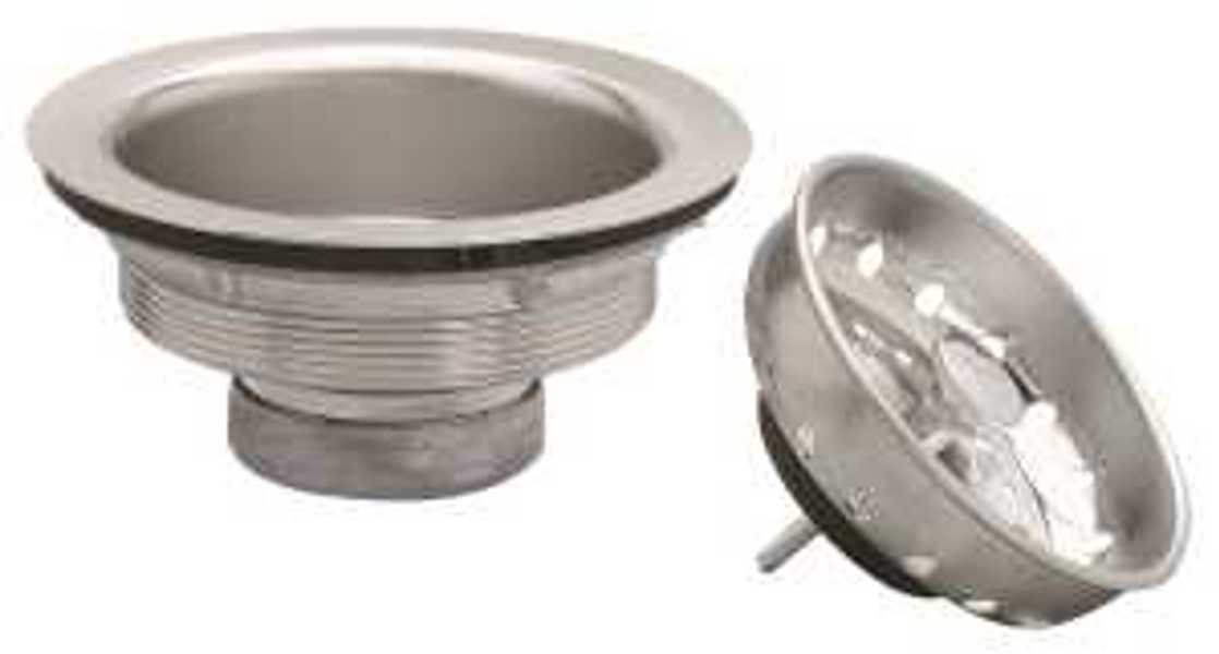 Plumb Pak PP8PC Basket Strainer Fixed Stick Post Stainless Steel Chrome
