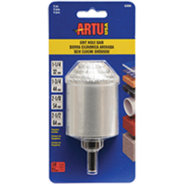 ARTU 02890 Hole Saw Set Grit 6 Piece Tungsten Carbide