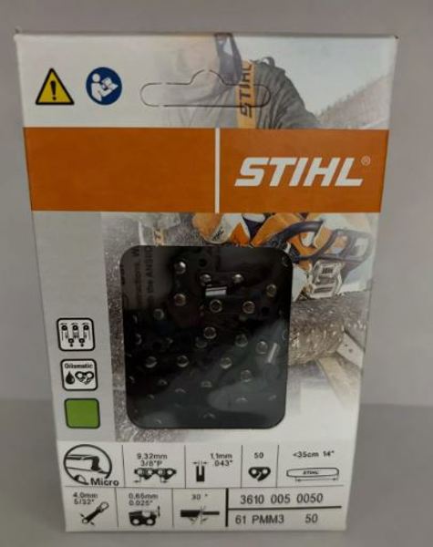 STIHL SOUTHEAST INC 36100050050 Chainsaw Chain 14 In 3/8 Pitch .043 Gauge 50 Link