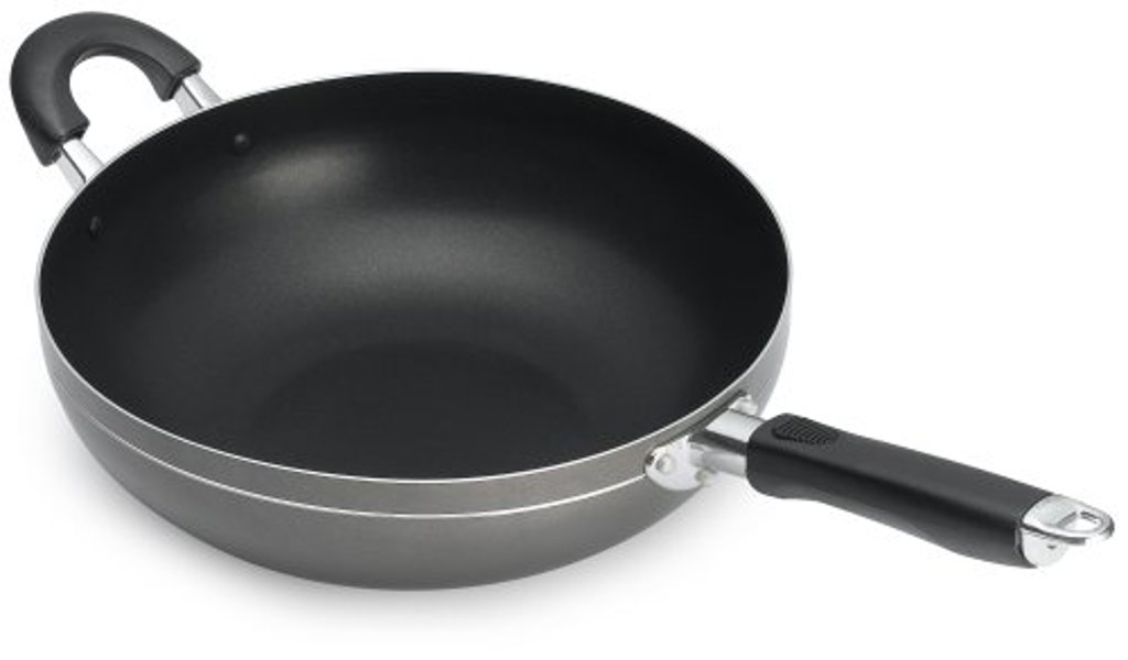 MBR Industries BC-40191 Aluminum Non-Stick Wok 12 In