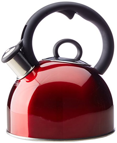 Cuisinart CTK S17MR Tea Kettle 2 Qt Capacity Stainless Steel Metallic Red