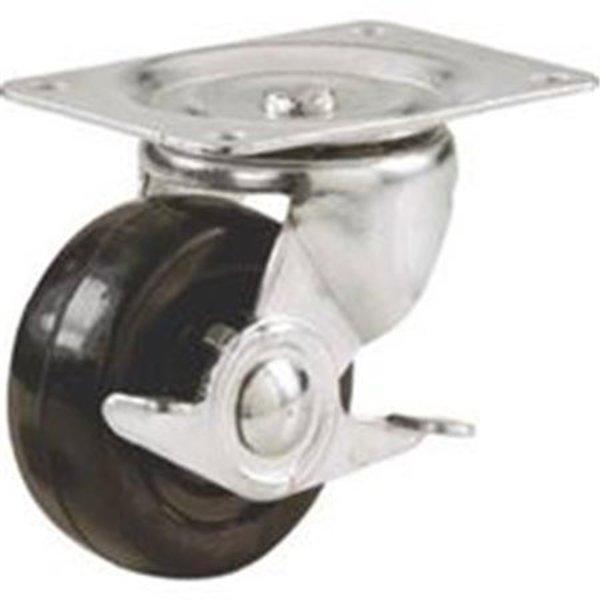 Shepherd Hardware 9512 Swivel Caster 4 In 225 Lb Capacity Rubber Wheel