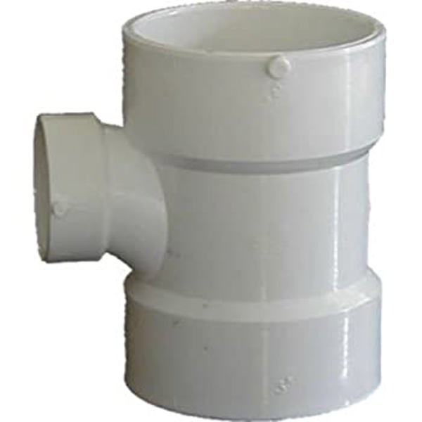 Genova Products 31449 Tee PVC 6 X 6 X 1/4 Reducing Red