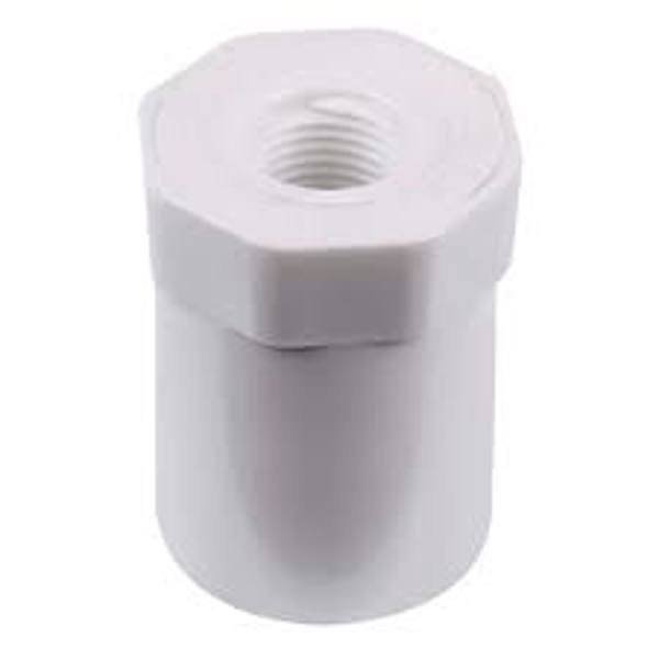Genova Products 34259 Reducing Bushing PVC 1/2X1/8 Spigot x FIP Red